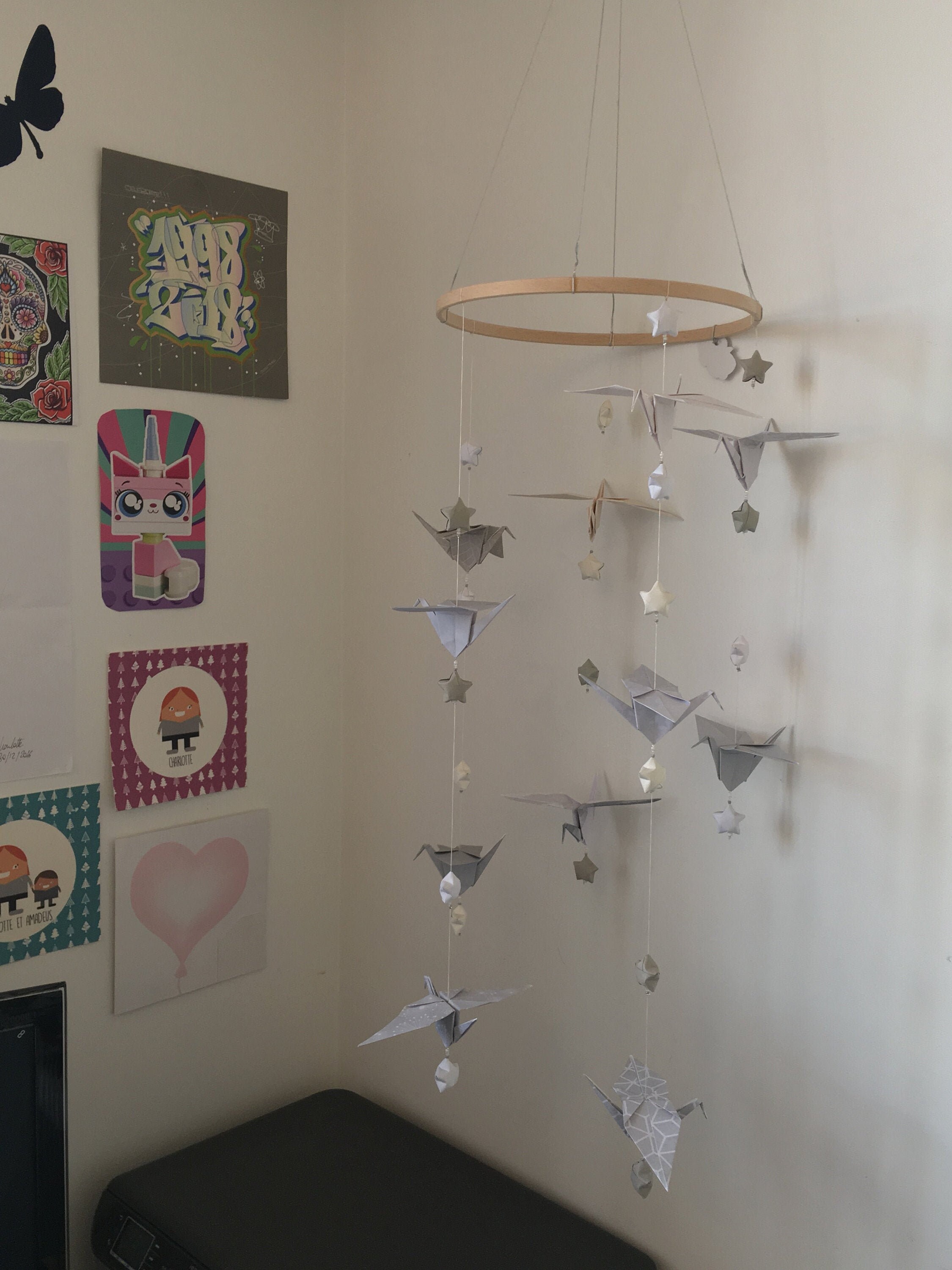 Mobile Bébé Origami