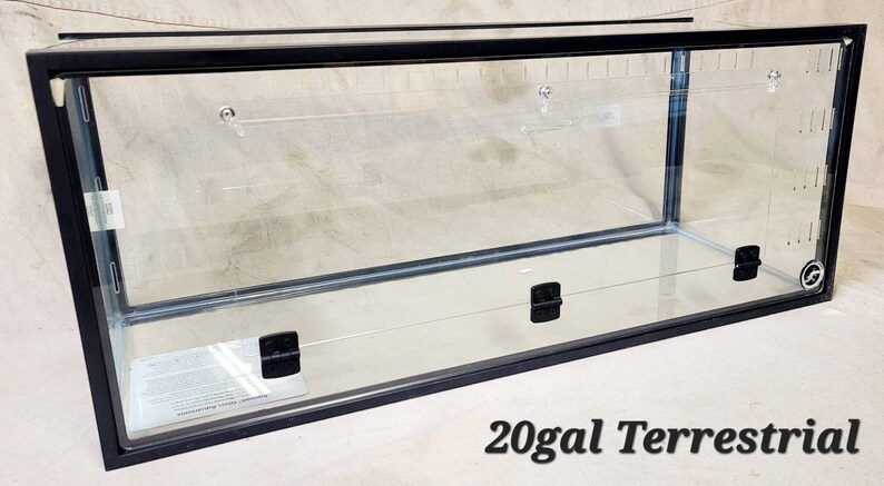 Terrestrial 20gal or 29gal Aquarium Conversion Kit,  reptile cage, reptile enclosure, terrarium, PVC cage, tarantula cage, clear acrylic 