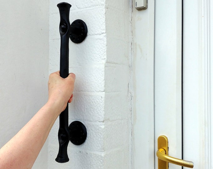 Rustic Ornamental Wrought Iron Grab Handle Rail Bar Style 4 Etsy