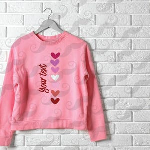 Personalized heart digital download