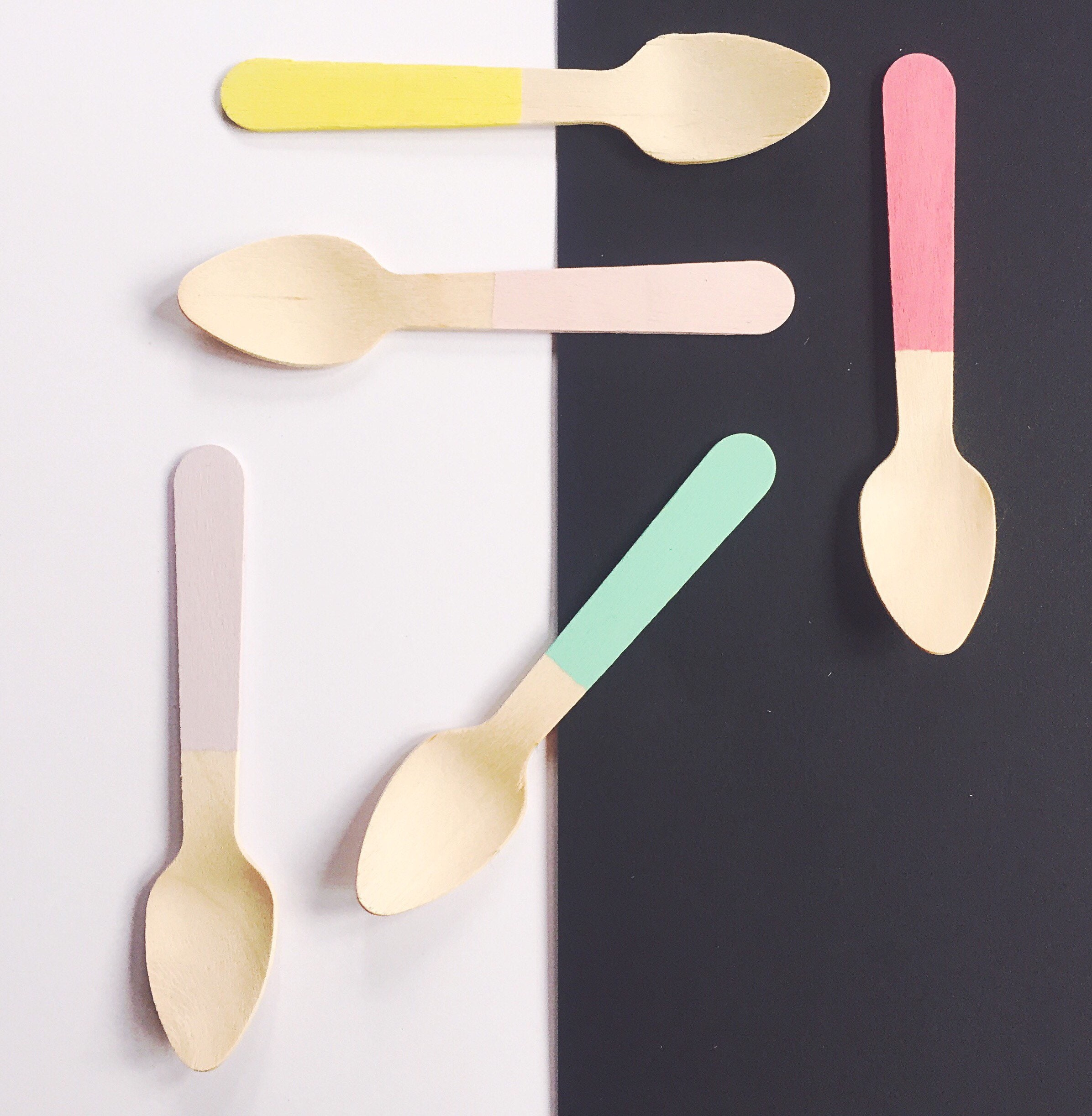Disposable Wooden Teaspoons 30 EcoFriendly Eating Etsy