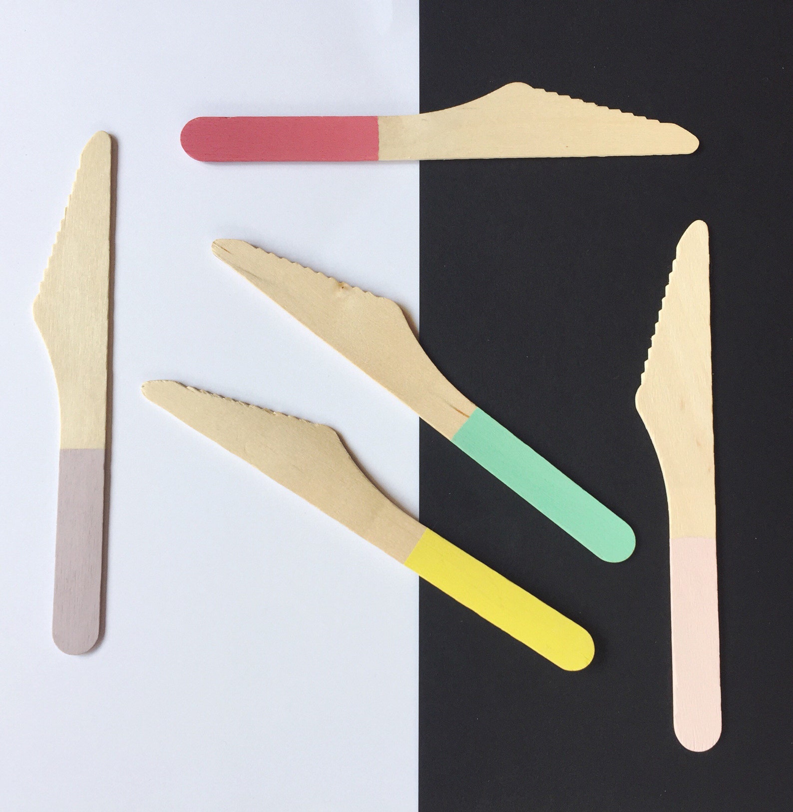 Disposable Wooden Knives 30 Ecofriendly Eating Utensils / Etsy