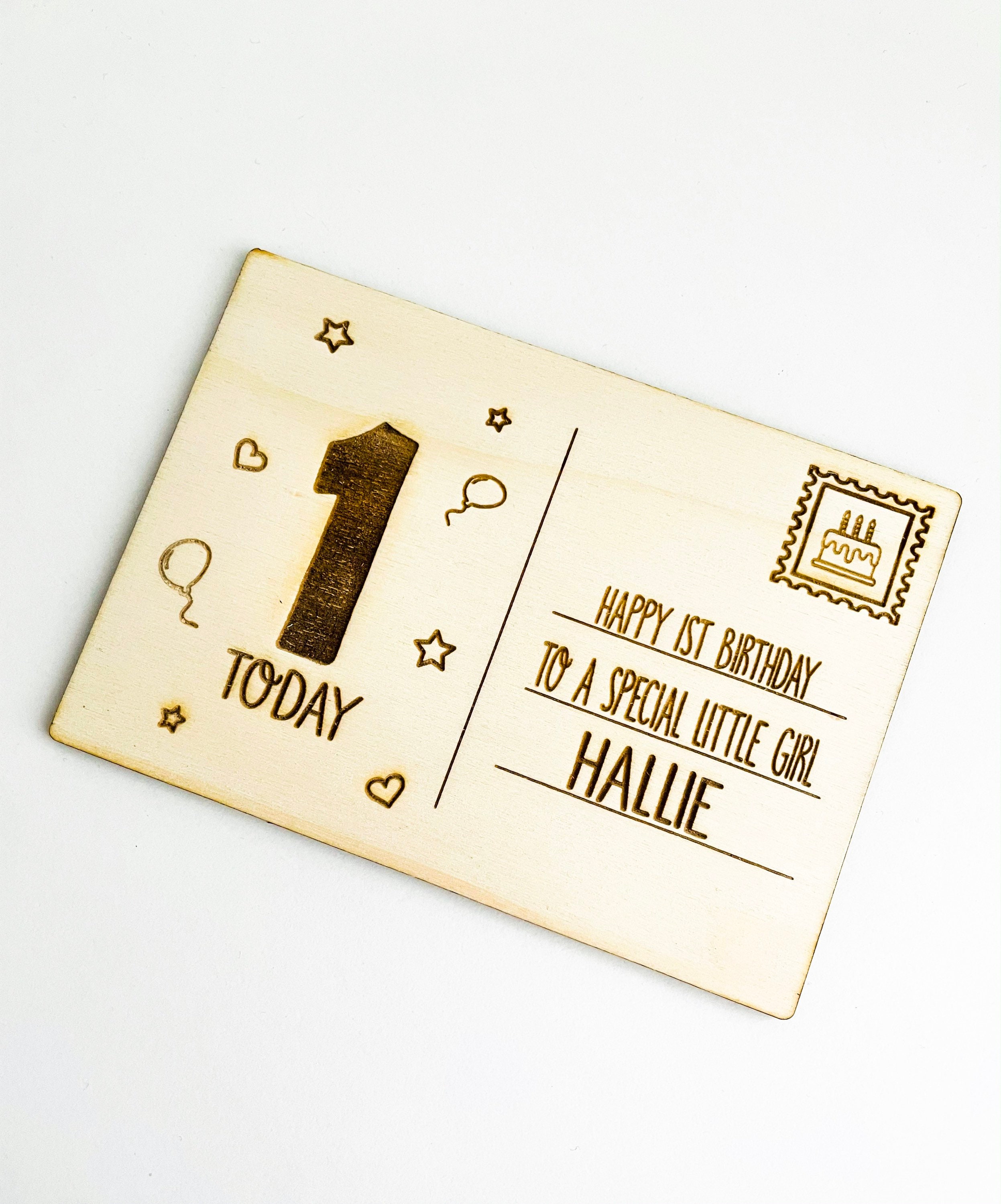 Personalised laser engraved wooden special occasion birthday Etsy