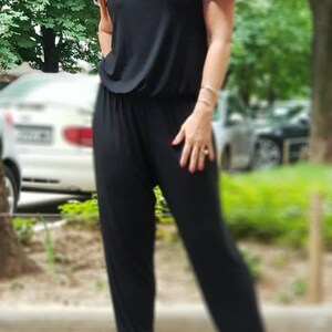 Nuova Collezione Tuta Nera / Tuta Stravagante Oversize / Tuta Estiva VA YA 0014