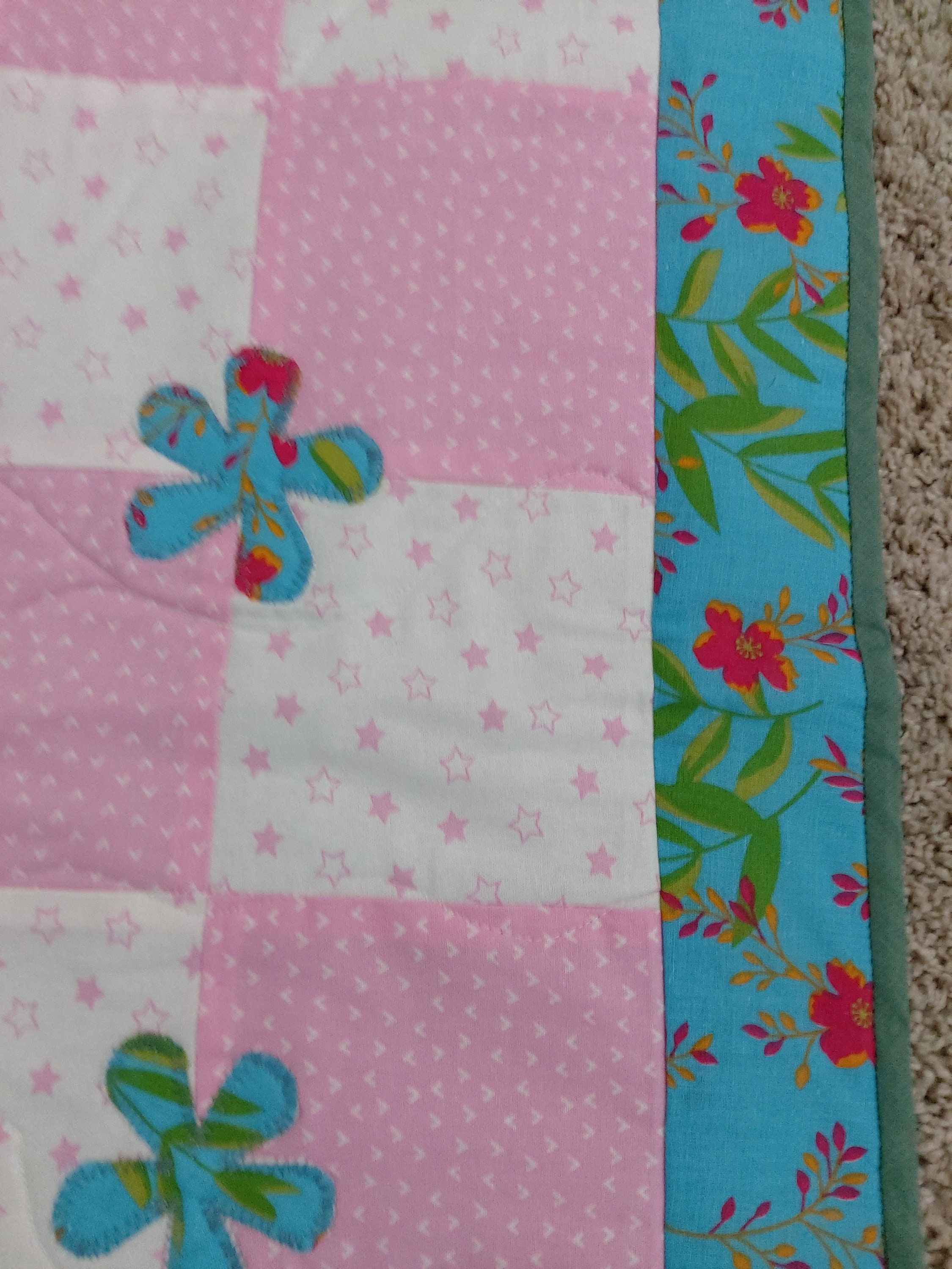 Handmade Patchwork Quilt Pram Size Etsy UK