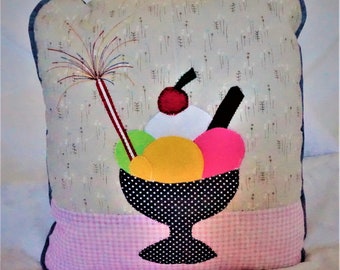 Hand-made Ice-cream Sundae Cushion
