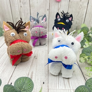 PFERDE FLANNIALS - Cotton the Horse! Hergestellt aus einem Baumwollflanell.