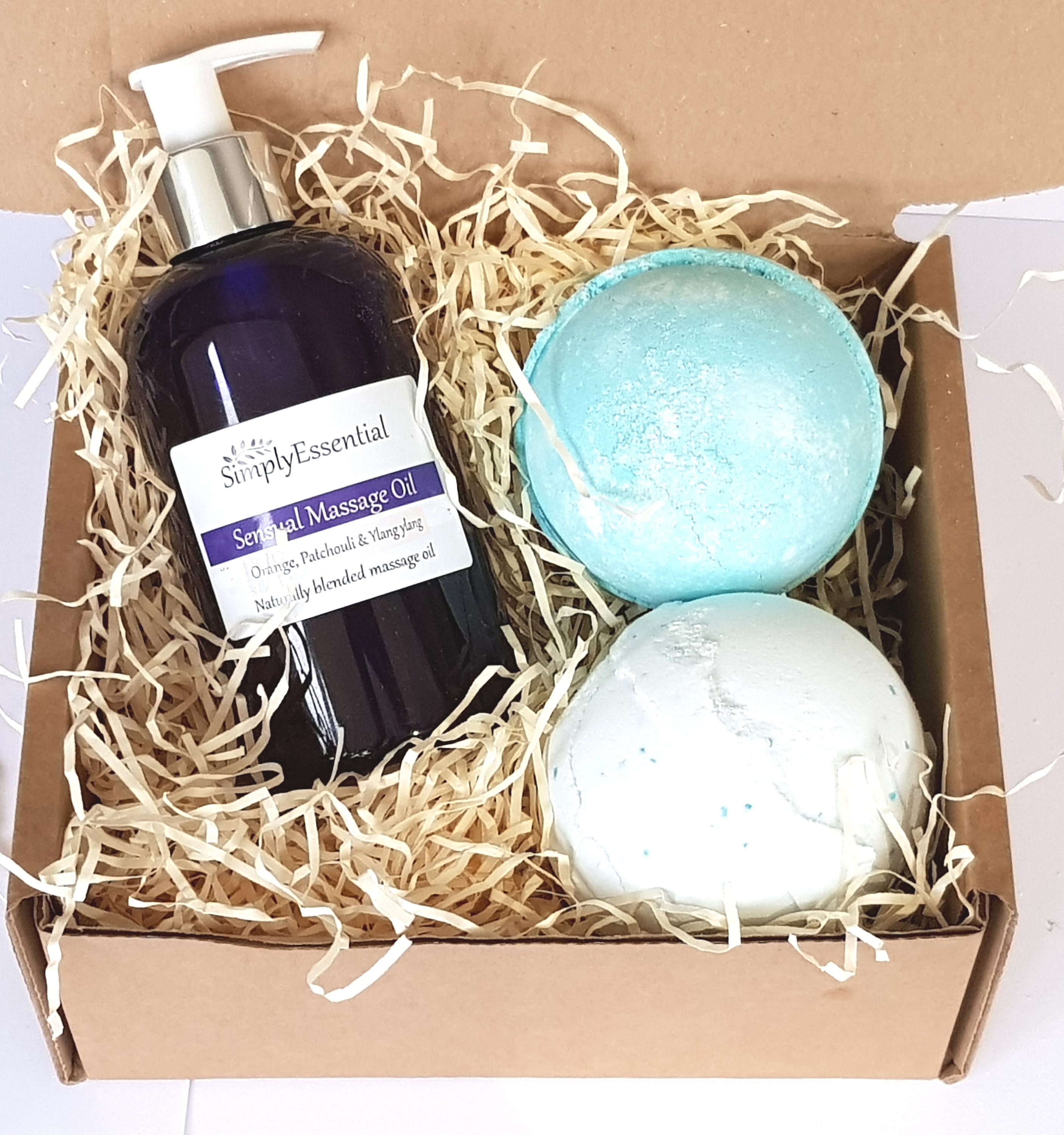 Mens Massage oil Gift box Set 250ml aromatherapy blend of Etsy