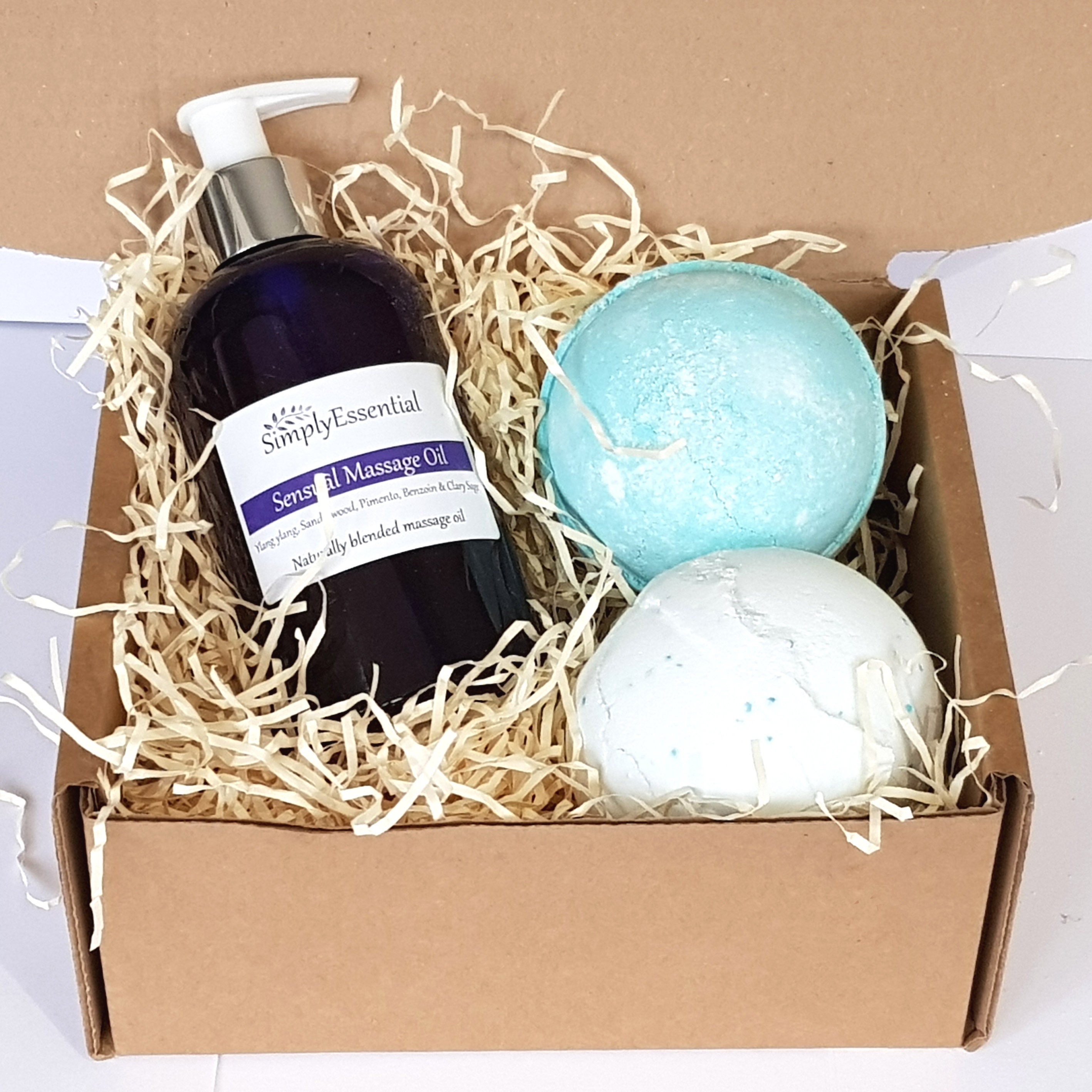 Mens Massage oil Gift box Set 250ml aromatherapy blend of Etsy
