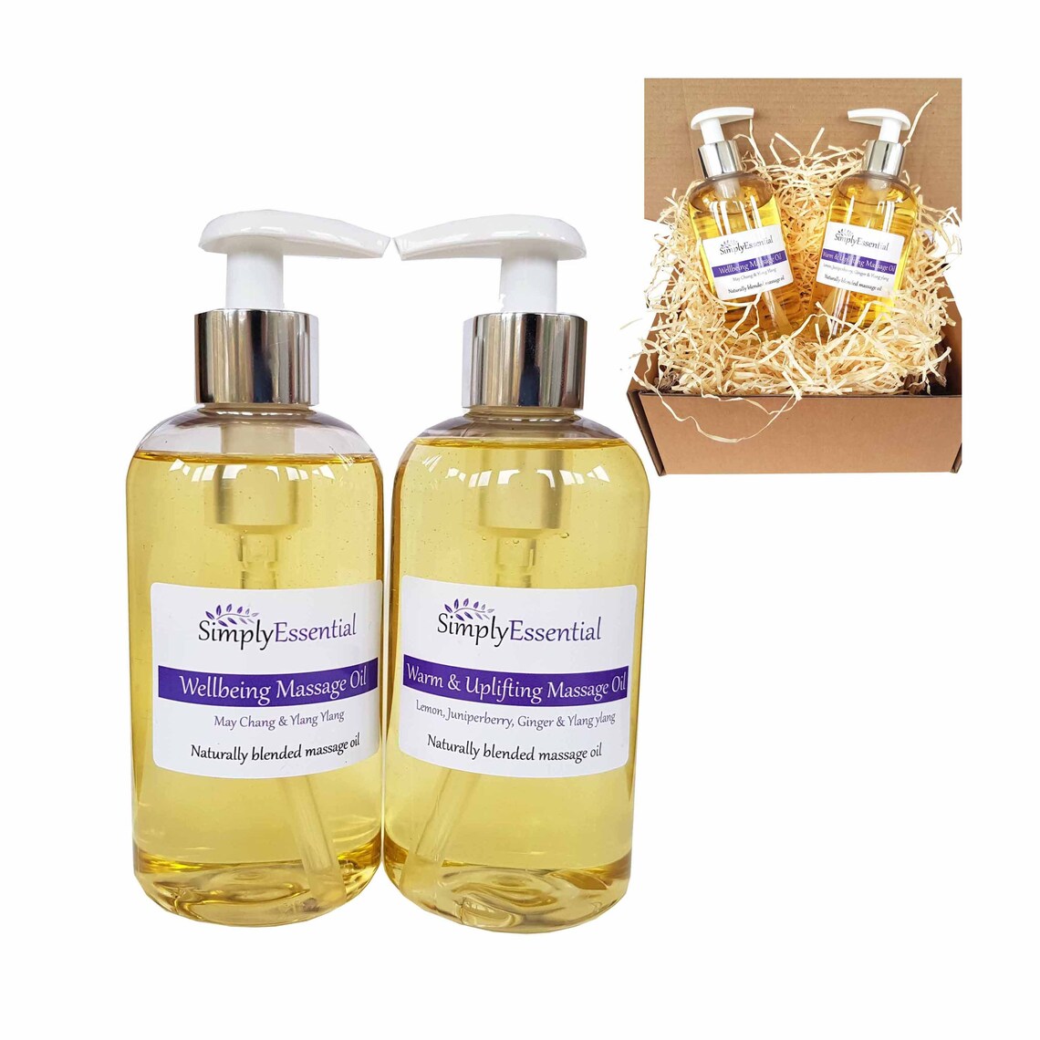Warm & Wellbeing massage oil Gift Box set Natural Aromatherapy Etsy