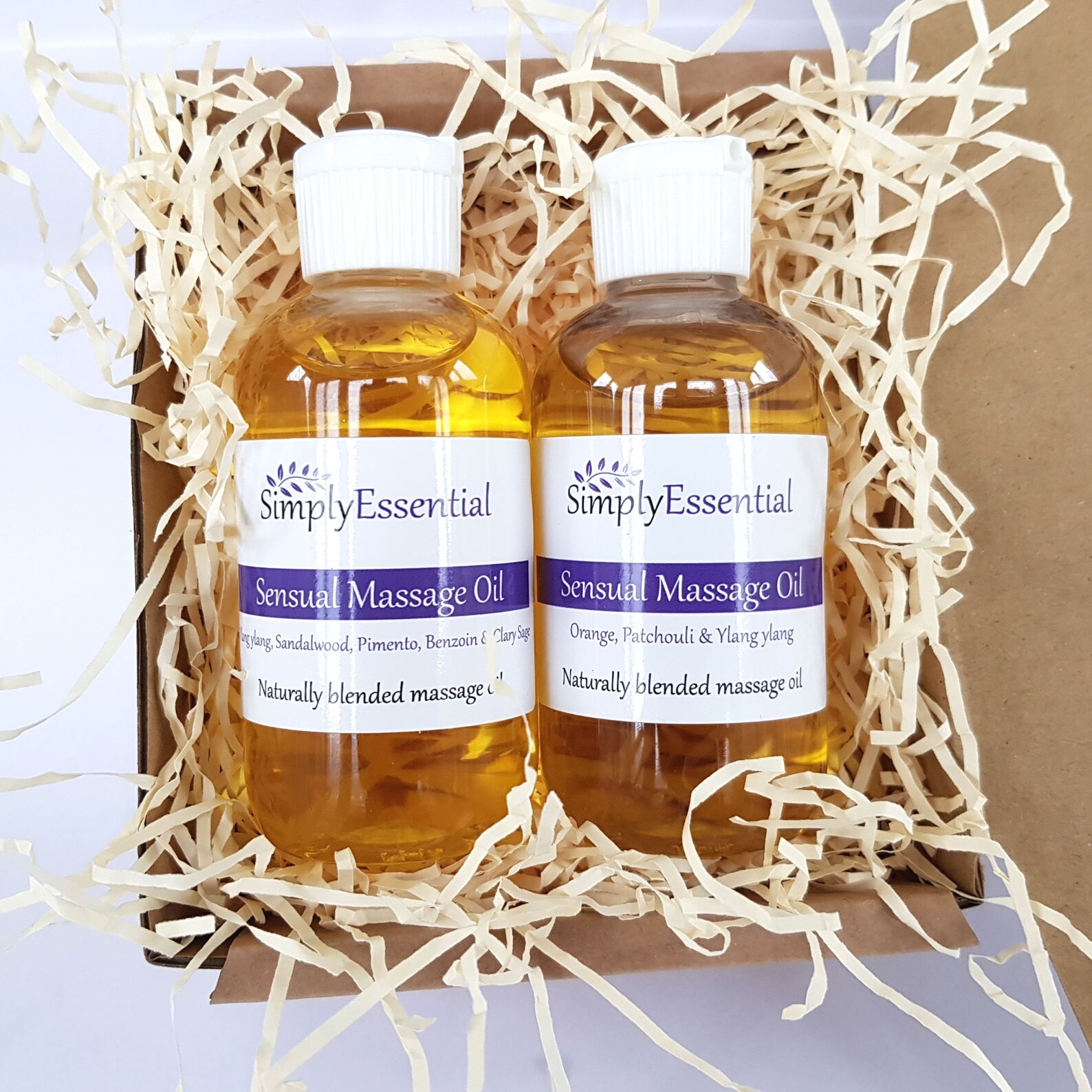 2 x 100ml Massage oils BOXED Aromatherapy natural essential Etsy