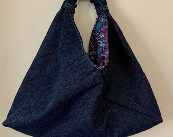 16x10x6cm Indigo Union Japanese Handmade Blue Kofu Patchwork YKK Unisex Battery Pouch Bag