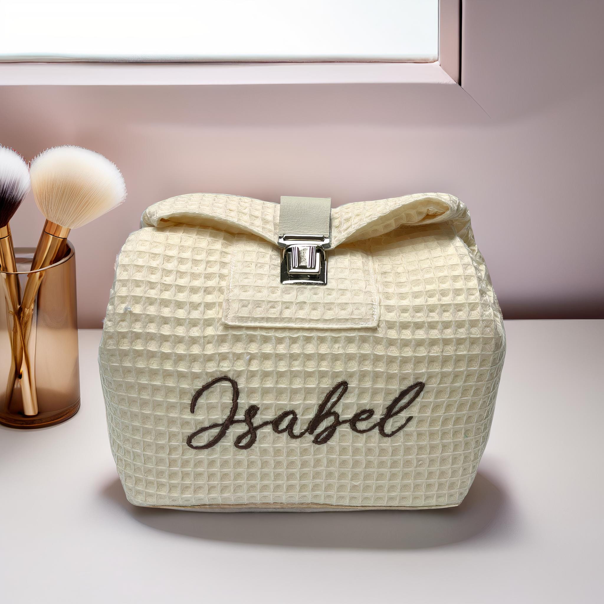 Personalized vanity bag, Cosmetic makeup bag, Custom jewellery box, Travel organizer bag, Midimalist travel accessories, Bridesmaid gift