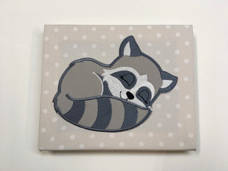 Raccoon Wall Art for Nursery Woodland Animal Wall Decor for Etsy