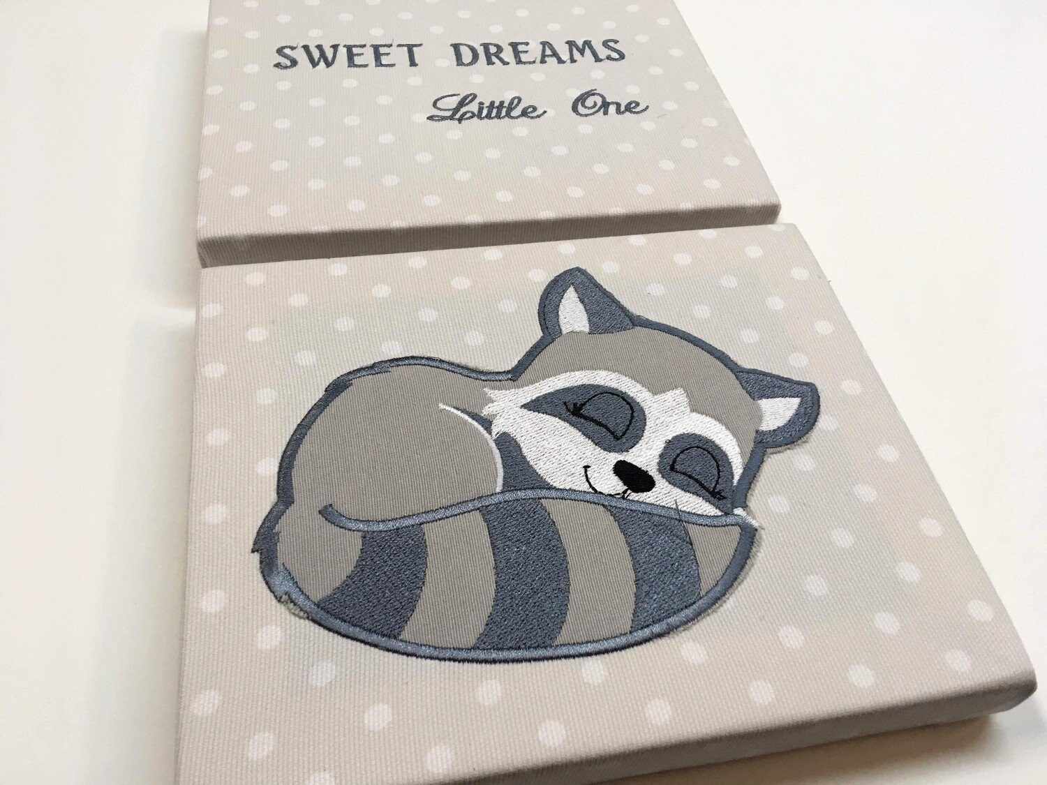 Raccoon Wall Art for Nursery Woodland Animal Wall Decor for Etsy