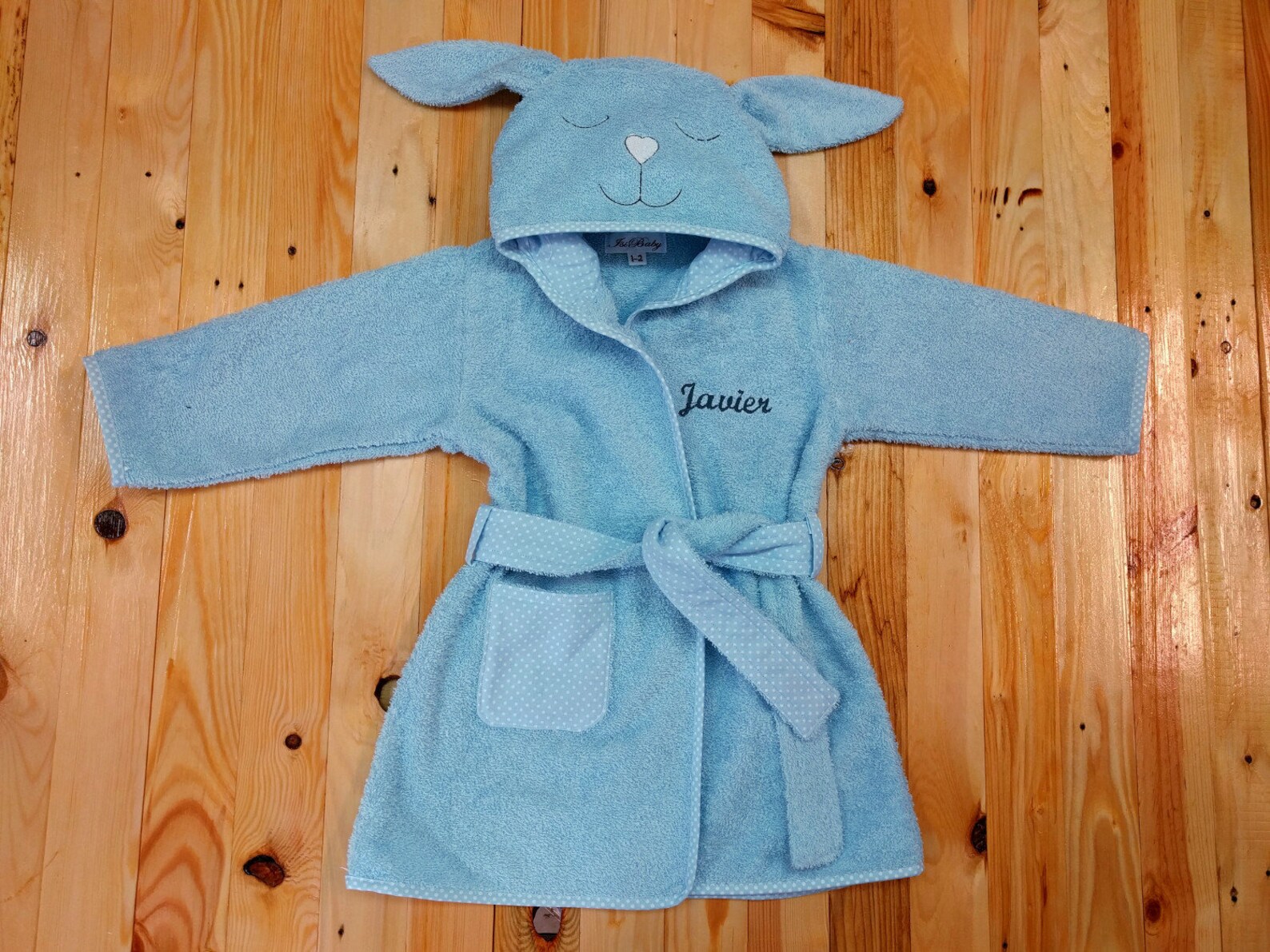 Personalized Kids Bunny Bathrobe Rabbit Baby Bath Robe Etsy