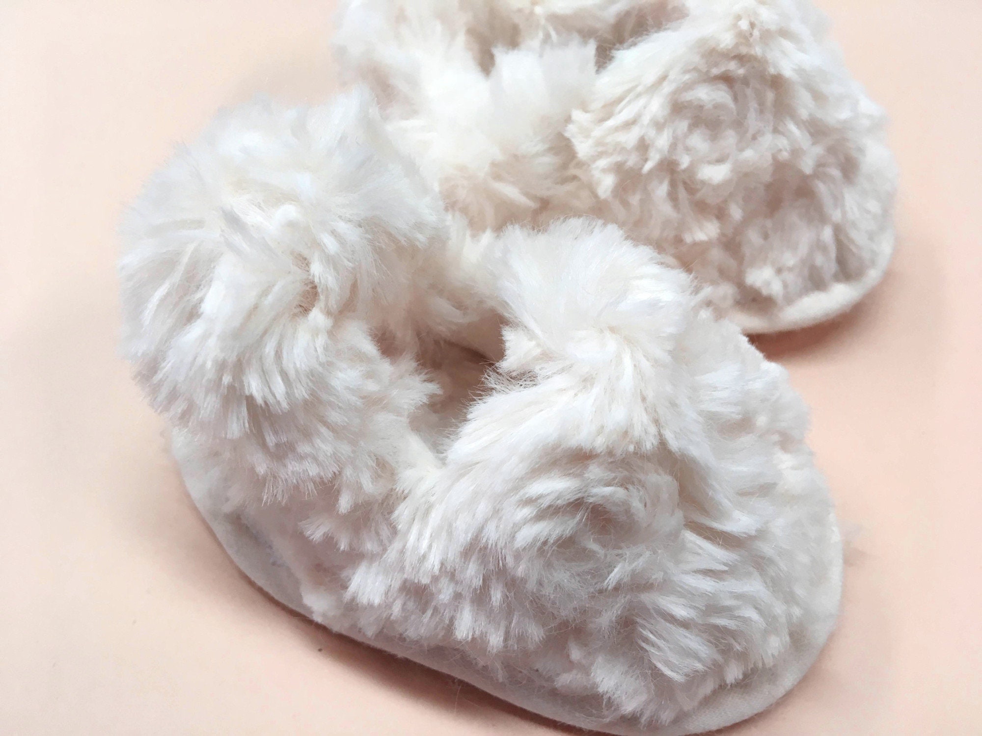Baby Fur Slippers Newborn Shoes Soft Sole Newborn Shoes Etsy