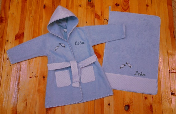 personalized baby bathrobe