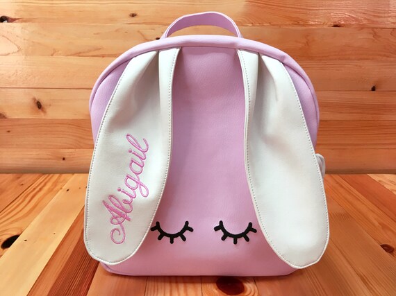 Mochila personalizada orejas de conejo para nina Mochila rosa mini bebe personalizada Mochila preescolar Original regalo de bebe o ninas Etsy Mexico