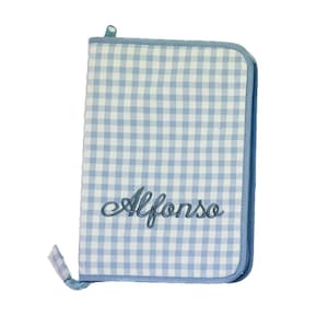 Borsa a quadretti personalizzata, Portadocumenti per neonati, Organizzatore di file per bambini, Portadocumenti, Organizzatore medico, Idee regalo per neonati, Portadocumenti