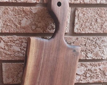 Large Walnut Charcuterie Serving Board With Handle 34" - 6-8"