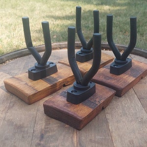 Wine Barrel Stave Single Guitar Holder