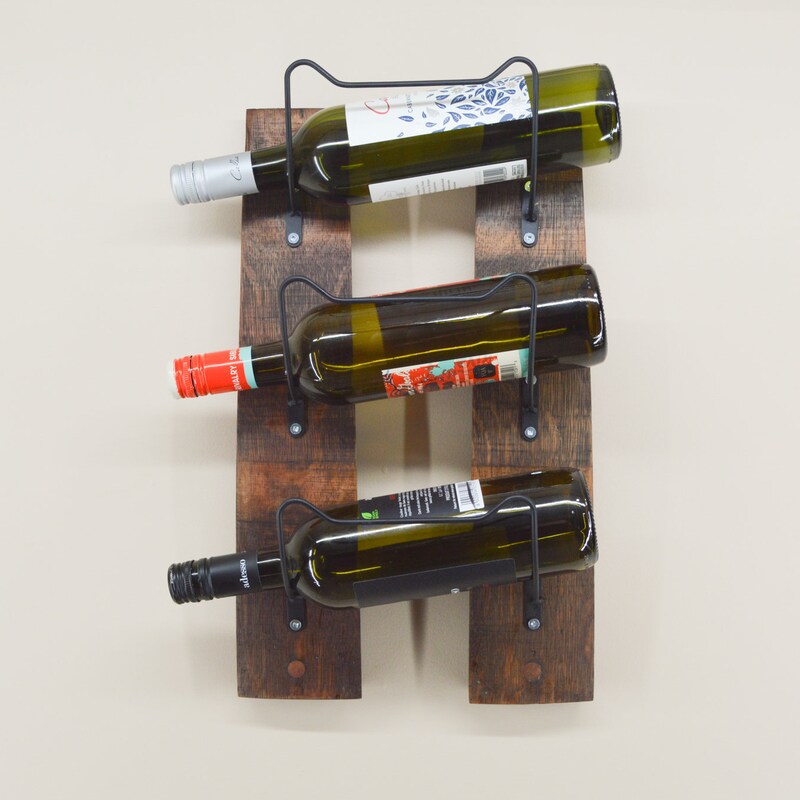 Rustic Wine Rack for Wall - Etsy