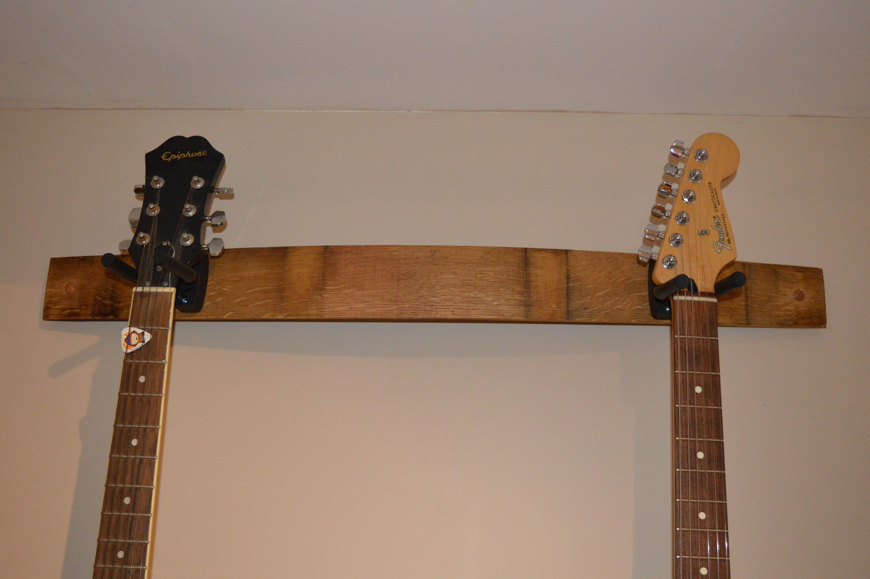 Double Guitar Rack Made From Wine Barrel Staves / Guitar Rack Etsy Canada
