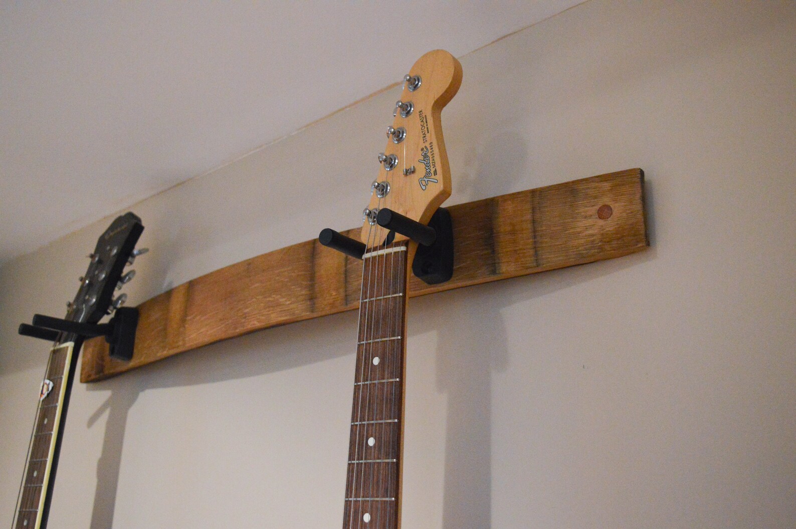 Double Guitar Rack Made From Wine Barrel Staves / Guitar Rack Etsy Canada