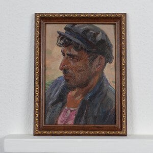 Retrato mestre, retrato de gênero, pintura de retrato, arte impressionista, pintura a óleo original, colecionáveis, arte de decoração para casa