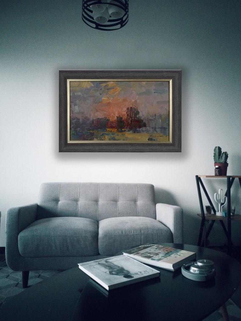 natural landscape Oreginal landscape art and collectibles living room decor oil painting impressionism