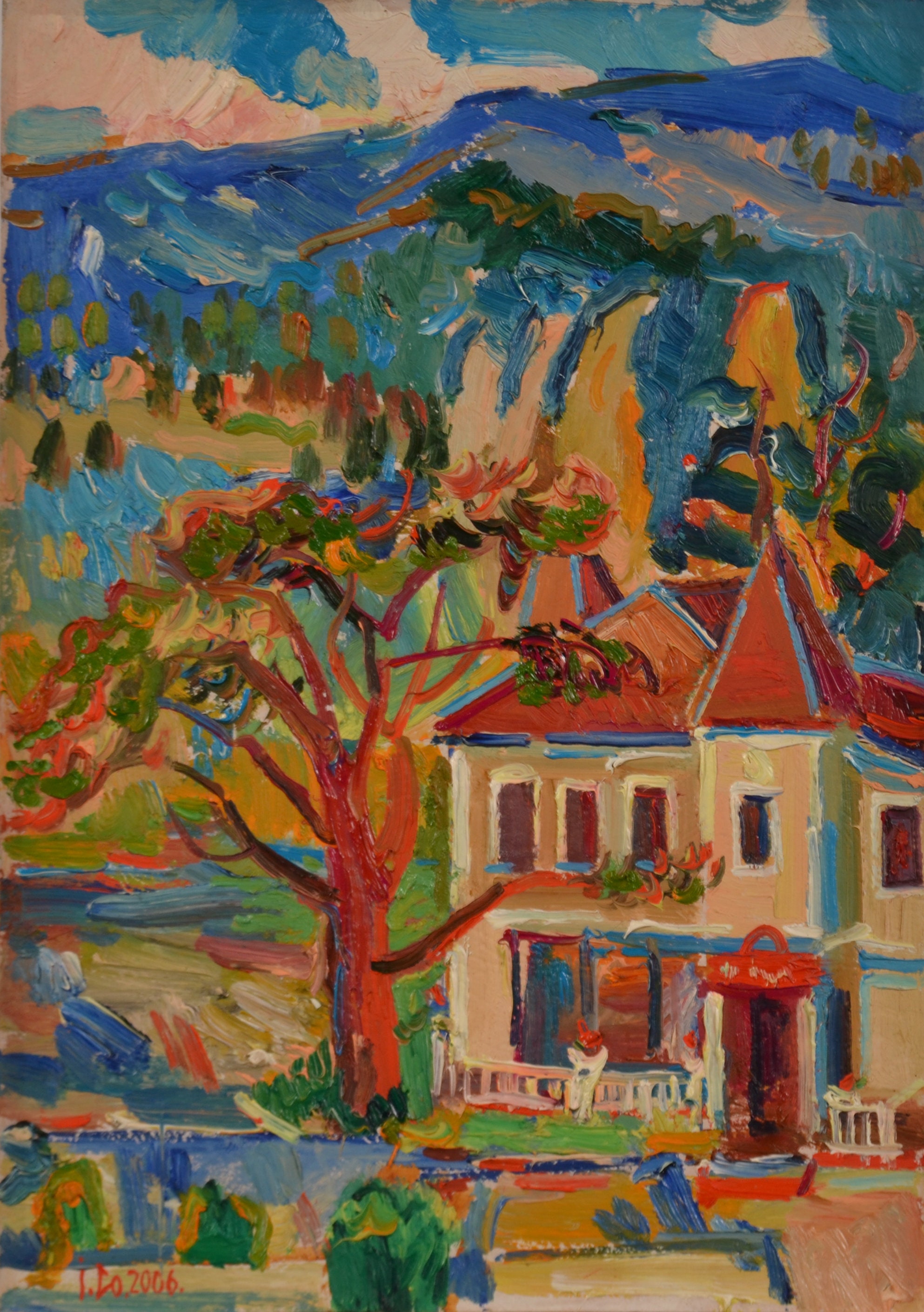 natural landscape Oreginal landscape art and collectibles living room decor oil painting impressionism