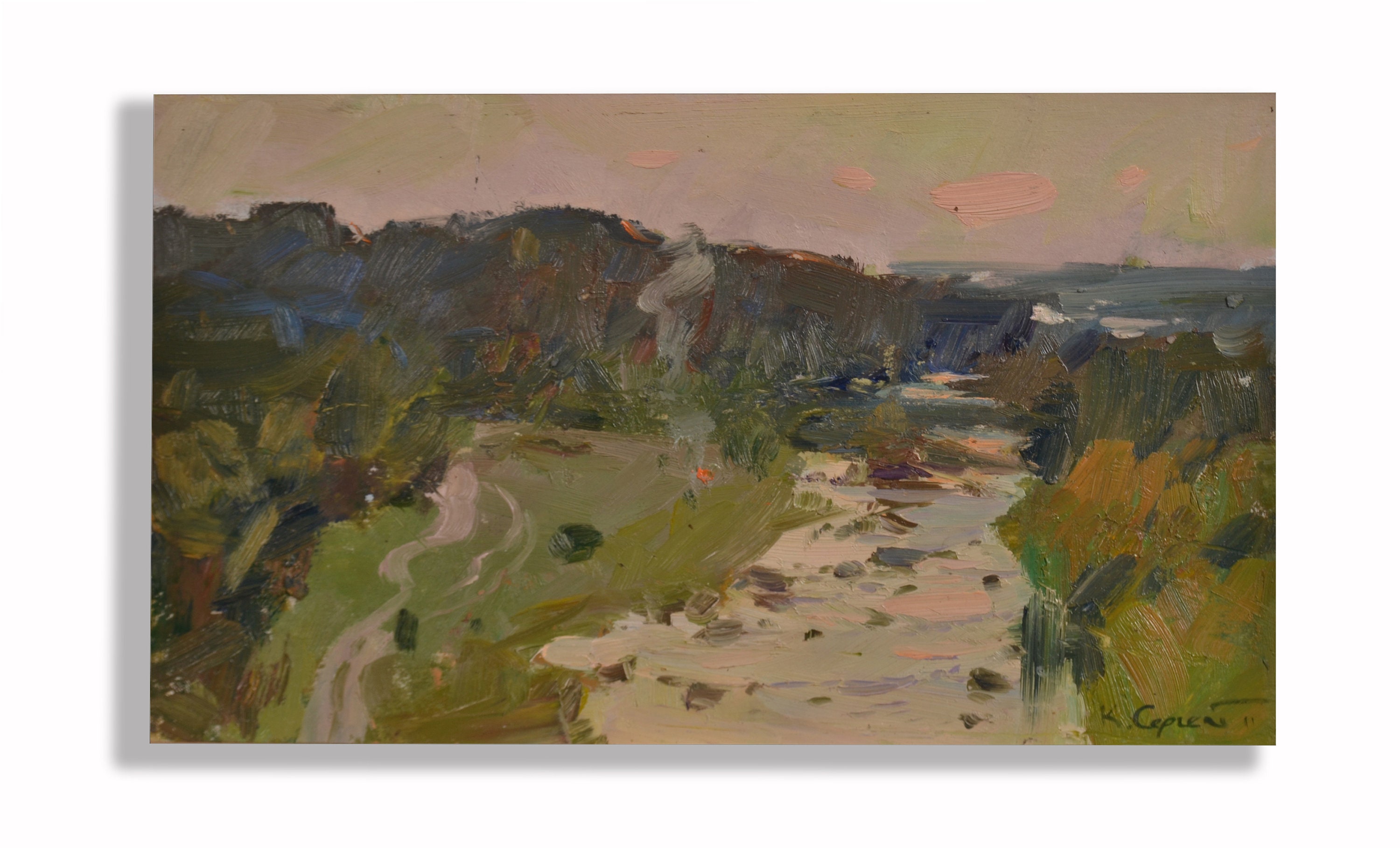 natural landscape Oreginal landscape art and collectibles living room decor oil painting impressionism