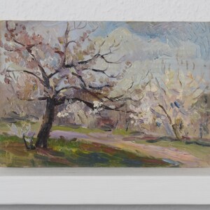 Paisagem natural, pintura a óleo vintage, impressionismo artístico, decoração artística