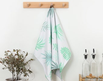 Absorbent Waffle Weave Tea Towel, Quick-Dry Microfiber Kitchen Towel