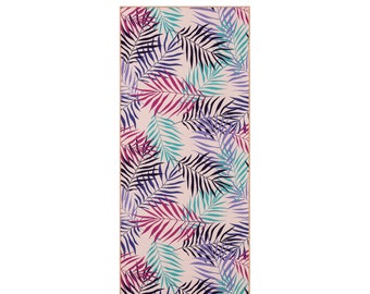 Tropical Palm Microfiber Fitness Towel | Quick Dry Gym Towel