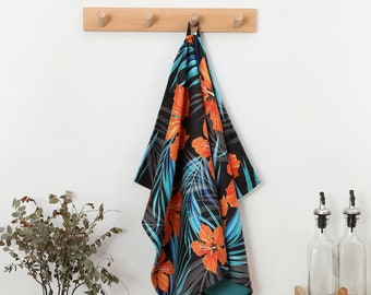 Absorbent Waffle Weave Tea Towel, Quick-Dry Microfiber Kitchen Towel
