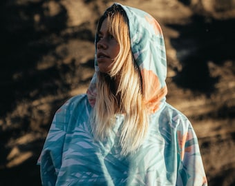 Poncho de toalla / Toalla para cambiarse / Toalla de microfibra con capucha / Manta de playa / Toalla de secado rápido / Cubrebaño de playa / Poncho de surf