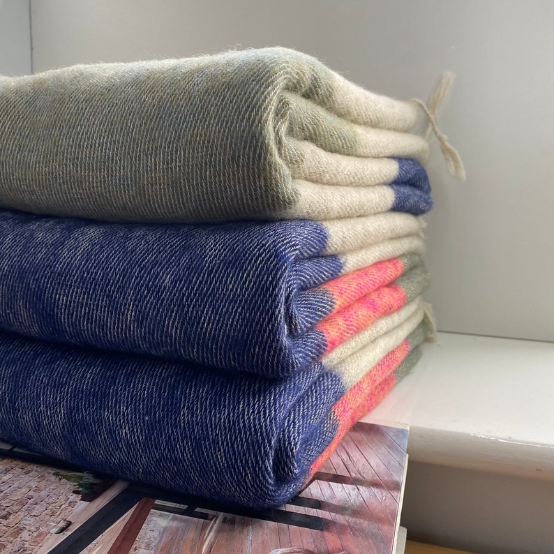 Super Soft & Warm yak wool Throw Blanket Handmade Warm Soft / Indoor Out Door Meditation Wrap Throw MIX Design- K63
