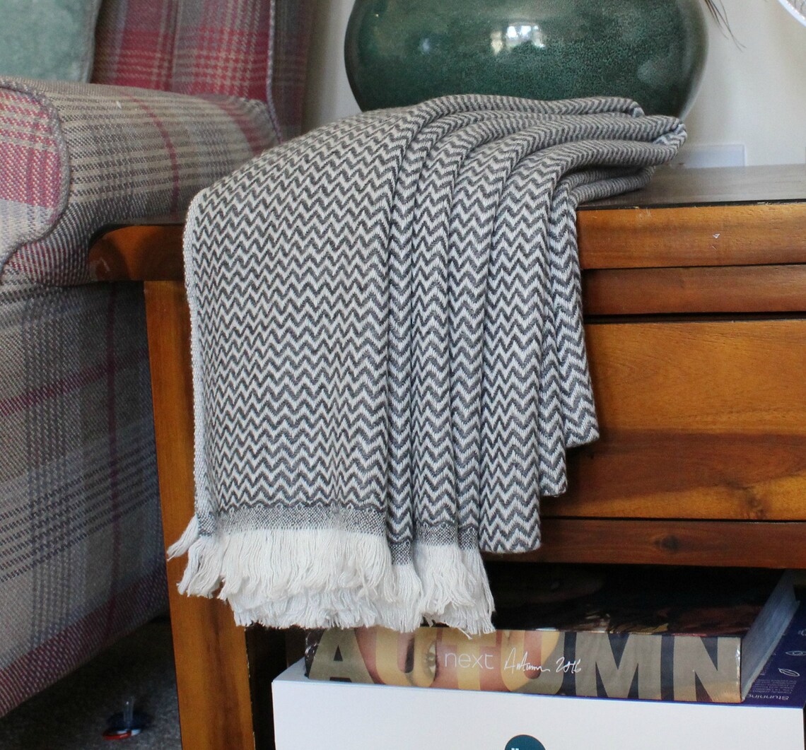 HANDMADE New Cashmere Wool Sofa Throw Bed Blankets Travel Etsy UK