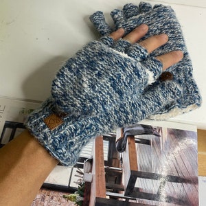 Gants en laine sherpa de l'Himalaya faits main hiver chaud doux fait main pour homme femme 1 image 10