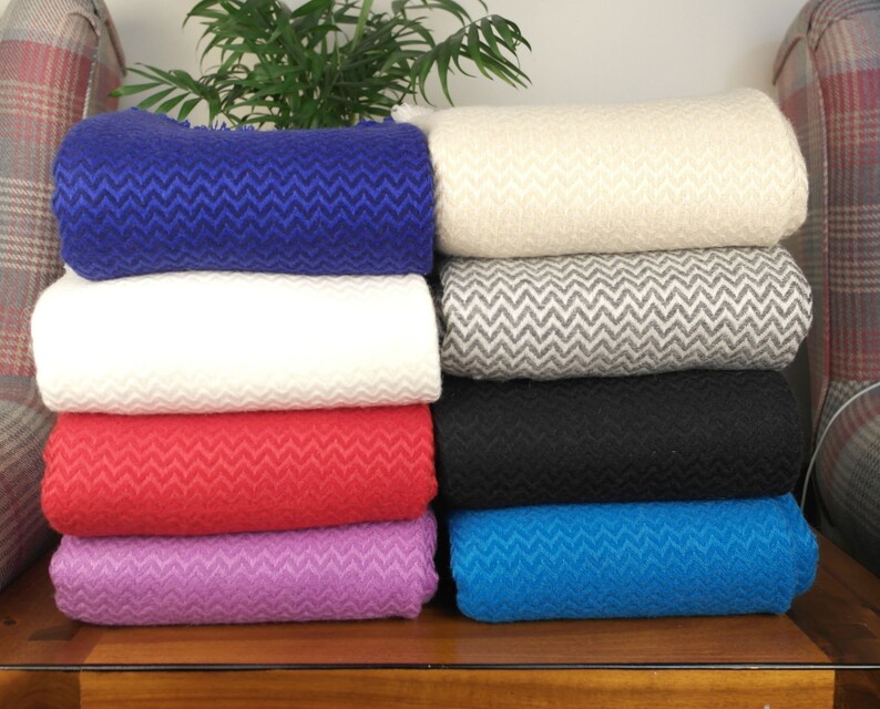 Soft Cashmere Throws Blankets Handmade Bed Sofa Chair Travel Etsy