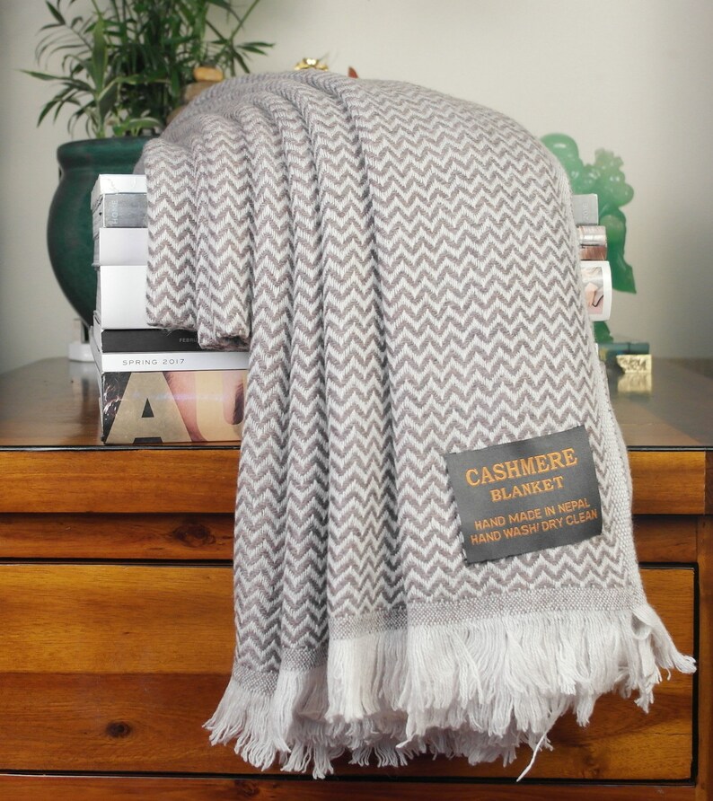 Soft Cashmere Throws Blankets Handmade Bed Sofa Chair Travel Etsy