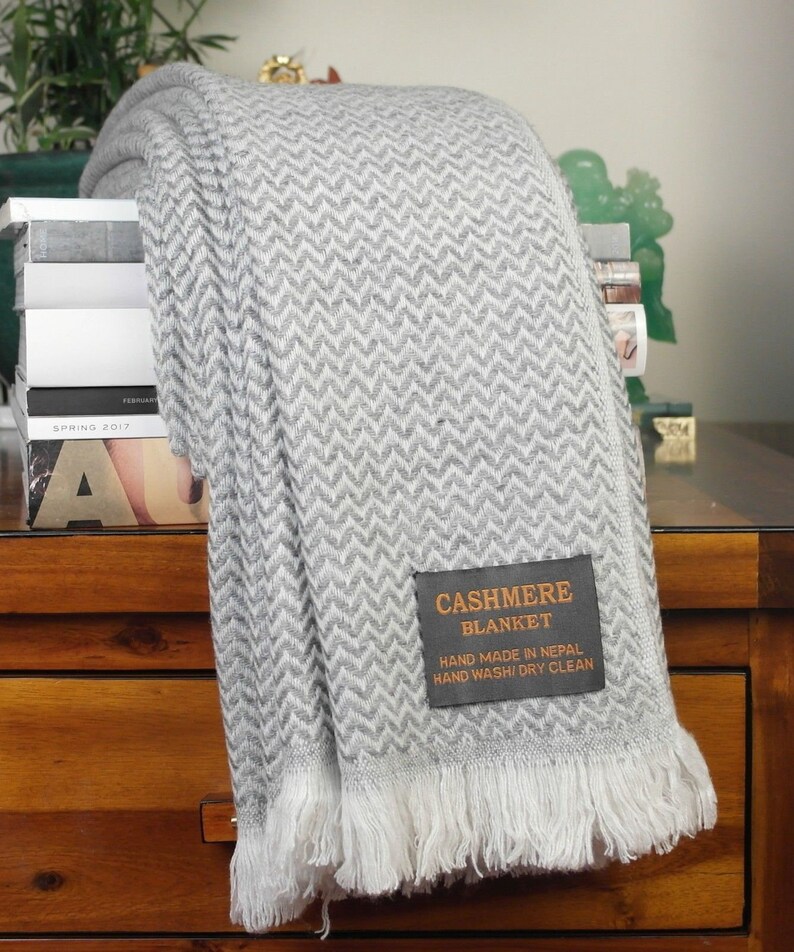 Soft Cashmere Throws Blankets Handmade Bed Sofa Chair Travel Etsy
