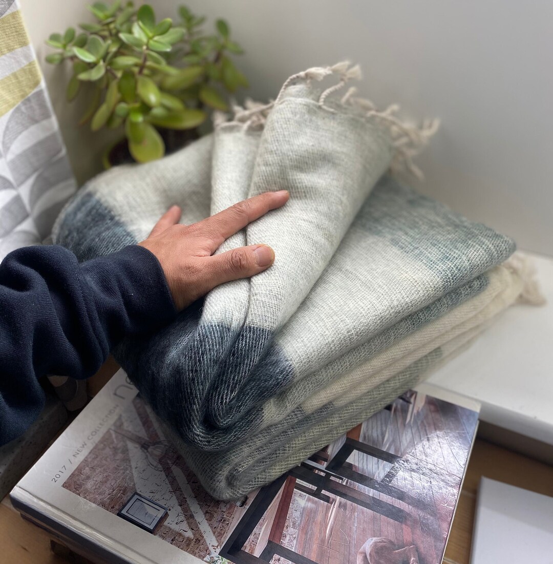 Yak Wool Study Room Throw Blanket Living Room Throw Sofa Throw Etsy