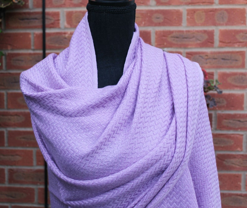 Lavender Colour Soft & Warm Cashmere Wool Scarf Stole Wrap Etsy