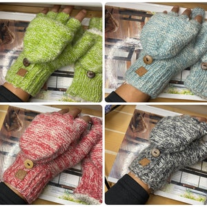 Woollen Handmade Himalayan Sherpa Gloves Winter Warm Soft Handmade For Men Women 1 imagem 1