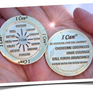 The I Can Coin | Recovery Gifts | Encouragement | Everyday Remind | Sobriety Coins | AA Medallions | Gift for him