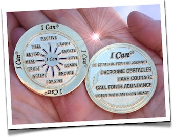 The I Can Coin | Recovery Gifts | Encouragement | Everyday Remind | Sobriety Coins | AA Medallions | Gift for him