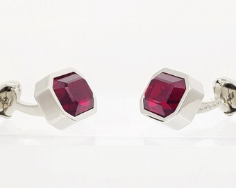 ruby wedding cufflinks
